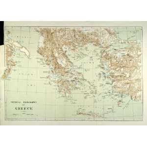   Map Ionian Sea Ancient Greek Europe   Original Lithograph Home