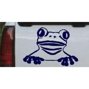 Navy 8.2in X 6in    Tree Frog Animals Car Window Wall Laptop Decal 