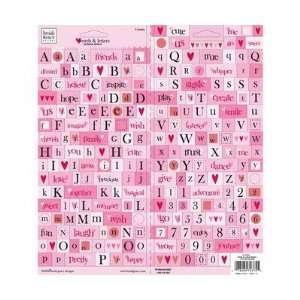 Heidi Grace   Love Blossoms In Bloom   Alphabet and Words Stickers 