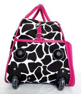 20 Duffel/Tote Bag Rolling Luggage/Wheels Travel Pink  