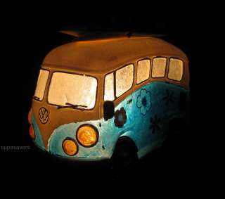 VW KOMBI / COMBI VAN BLUE 1966 TABLE LAMP/ NIGHT LIGHT  