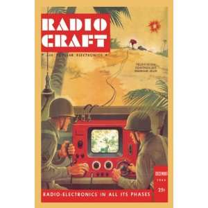   Radio Craft Television Controlled Machine Gun   24x36
