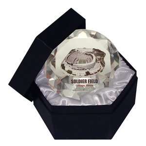  Chicago Bears Soldier Field Diamond Paper Weight with 