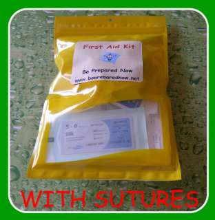 First Aid Kit Medical Supplie SUTURE Kit in Weatherproof bag Hunting 