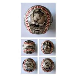   Chicago Cubs Hand Painted Baseball   by Mike Floyd