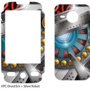  Silver Robot Design Protective Skin for HTC Droid Eris 