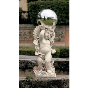  Xoticbrands Cherub Baby Angel Orb Garden Statue Sculpture 