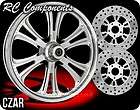 RC Components Chrome Czar Wheels, Tires, Rotors Harley 
