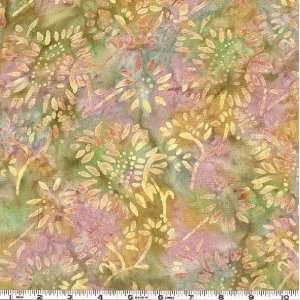  45 Wide Rayon Batik Sunflowers Spring Fabric By The Yard 