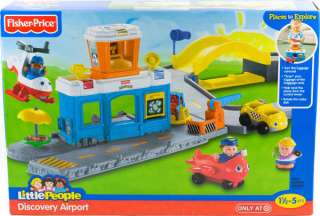 LITTLE PEOPLE Discovery AIRPORT New Airplane Helicopter 3 Vehicle 