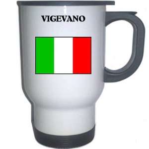  Italy (Italia)   VIGEVANO White Stainless Steel Mug 