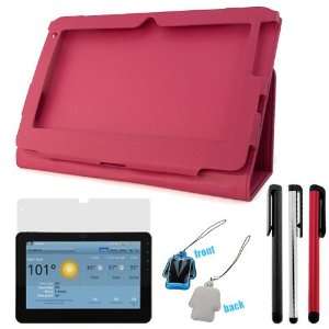   ( Sivler + Black + Red ) + LCD Cleaner Strap for Viewsonic G Tablet