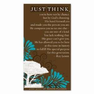 Just Think by Roy Lessin 2010 Christian 28 Month Weekly Pocket Planner