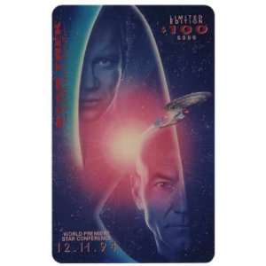   Star Trek $100. Star Conference Card (Captains & Nexus) Vert. JUMBO