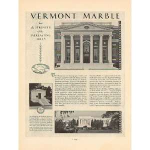 Vermont Marble Ad from October 1930