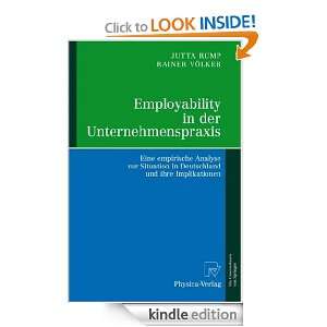 Employability in der Unternehmenspraxis Eine empirische Analyse zur 