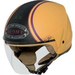  Suomy Jet Light Helmet , Color: Yellow/Black, Size: Lg 