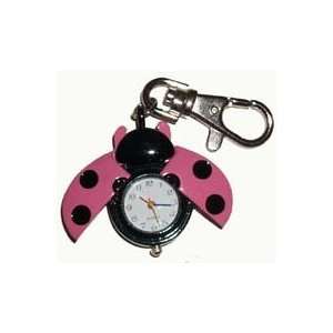  Pink Ladybug Keychain Watch 