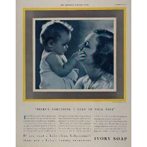 1932 Ad Ivory Soap Baby Mother Proctor & Gamble SWEET   Original Print 