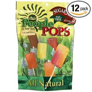 People Pops Very Very Cherry Pops, 12 Pop Bags (Pack of 12)  
