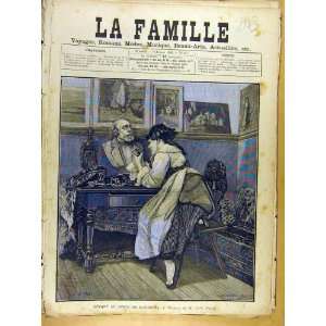   Painting French Print Fine Art Devant Buste Gambetta