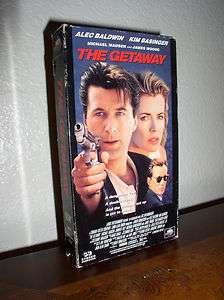 The Getaway starring Alec Baldwin & Kim Basinger (VHS,1994 
