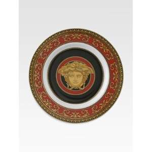  Versace Medusa Red Bread and Butter Plate