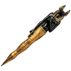   Ancient Egyptian Anubis Jackal God Sculpture Pen