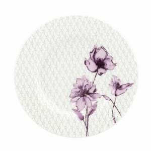  Watercolor Amethyst Saucer/Party Plate [Set of 4]: Kitchen 