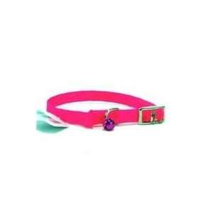  3 PACK BRAIDED SAFETY CAT COLLAR, Color HOT PINK; Size 
