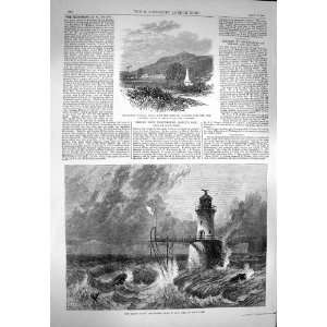  1869 Roman Rocks Lighthouse Cap Hope Machurda India: Home 