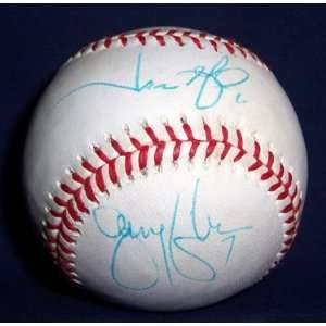  Jason & Jeremy Giambi Autographed Baseball: Sports 