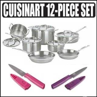 Cuisinart MCP 12 Multiclad Pro Stainless Steel 12 piece Cookware Set 