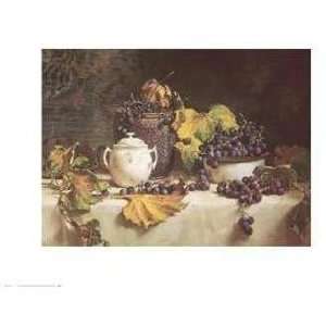  Del Gish   Grape Leaves Size 15.75x19.63 Poster Print 