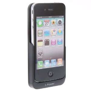   Backup Battery Charger Case For iPhone 4G (Black): Cell Phones