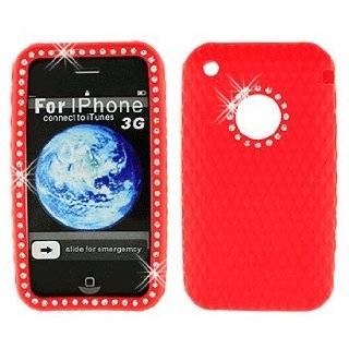   Rhinestone Soft Silicone Skin Gel Cover Case for Apple Iphone 3g 3gs