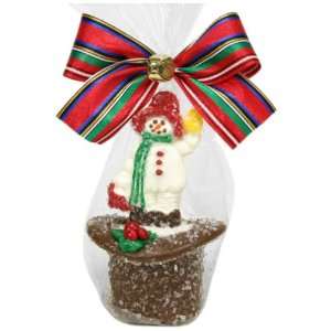 Golda & I Chocolatiers Milk & White Snowman in a Hat, 5.5 Ounce Bags 