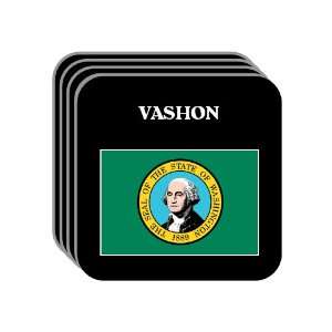  US State Flag   VASHON, Washington (WA) Set of 4 Mini 