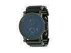 NEW VESTAL PLEXI WATCH Black Ion Plated / Stainless Steel / Leather 