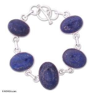  Lapis lazuli bracelet, Love Truly 1 W 7.1 L: Jewelry