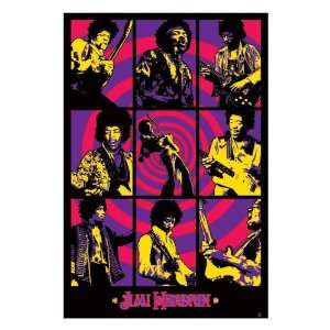  Jimi Hendrix Purple Haze Montage 24 x 36 Poster: Home 