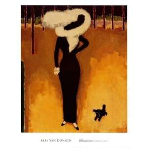   La Dame au Chien)   Poster by Kees Van Dongen (22x28)