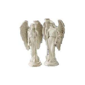 Arch angel s statue candle holder sculpture candelabra