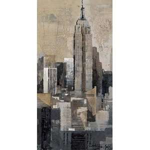 Mart? Bofarull 18W by 36H  Empire State Building CANVAS Edge #2 1 