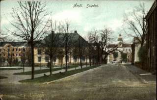 Amal Sweden Street Scene c1910 Postcard  