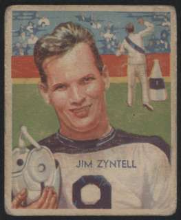 1935 National Chicle Football Stars #8   Jim Zyntell  