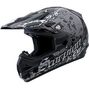  Scorpion VX 24 Hellraiser Motorcycle Helmet, Black/Silver 