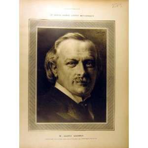   1916 Portrait Lloyd George Guth British French Print