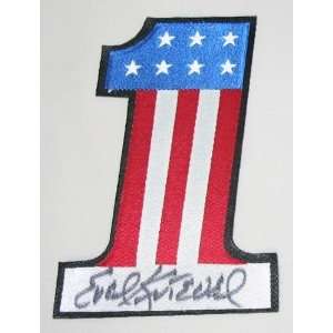  Evel Knievel Autographed Uniform Number One Patch Sports 