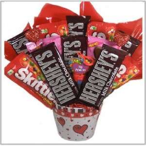   Basket   Valentines Day Candy Bouquet   For Him   For Her   For Kids